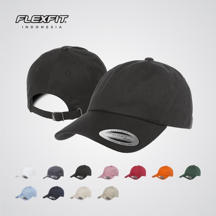 Topi Flexfit  Yupoong 6245CM Low Profile Cotton Twill Dad Hat