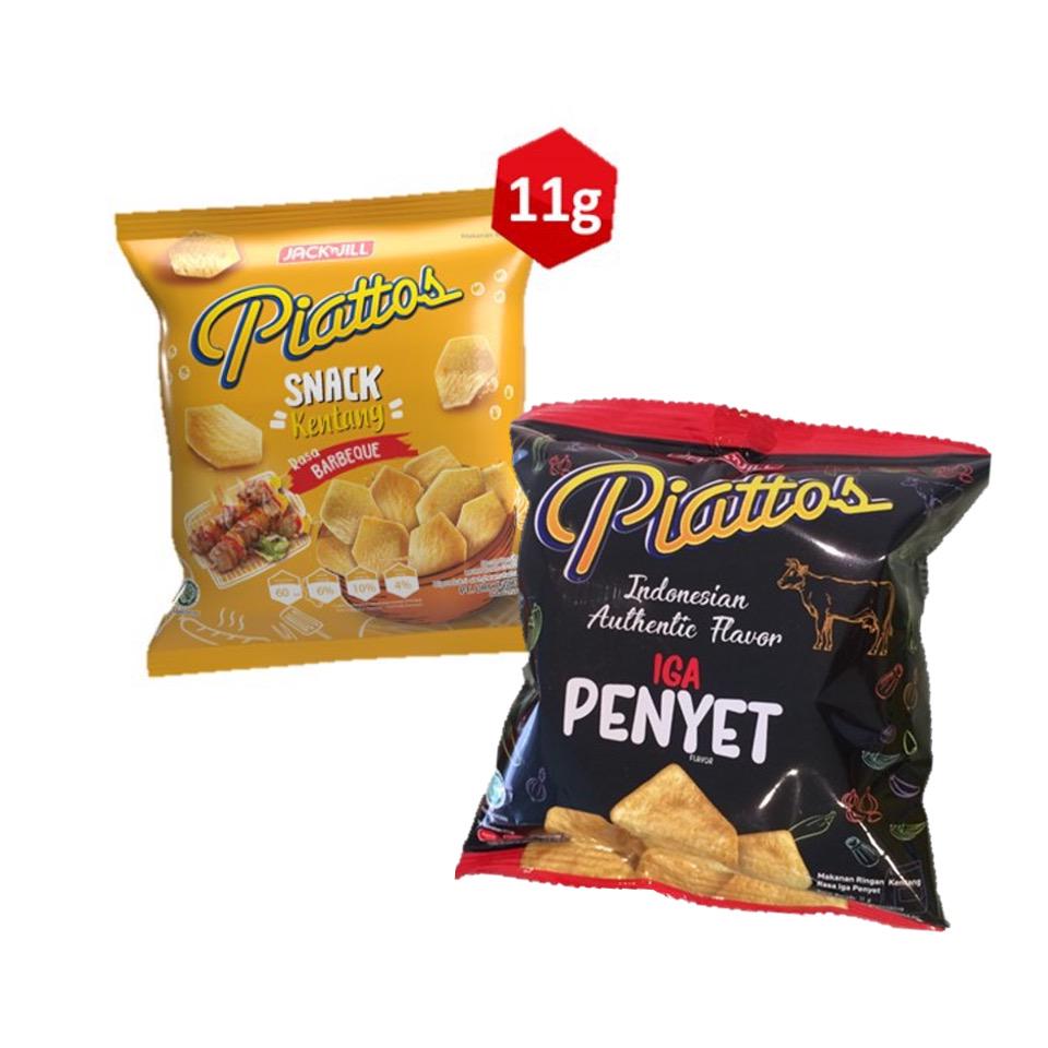 

Piattos BBQ 11gr + Piattos Iga Penyet 11gr