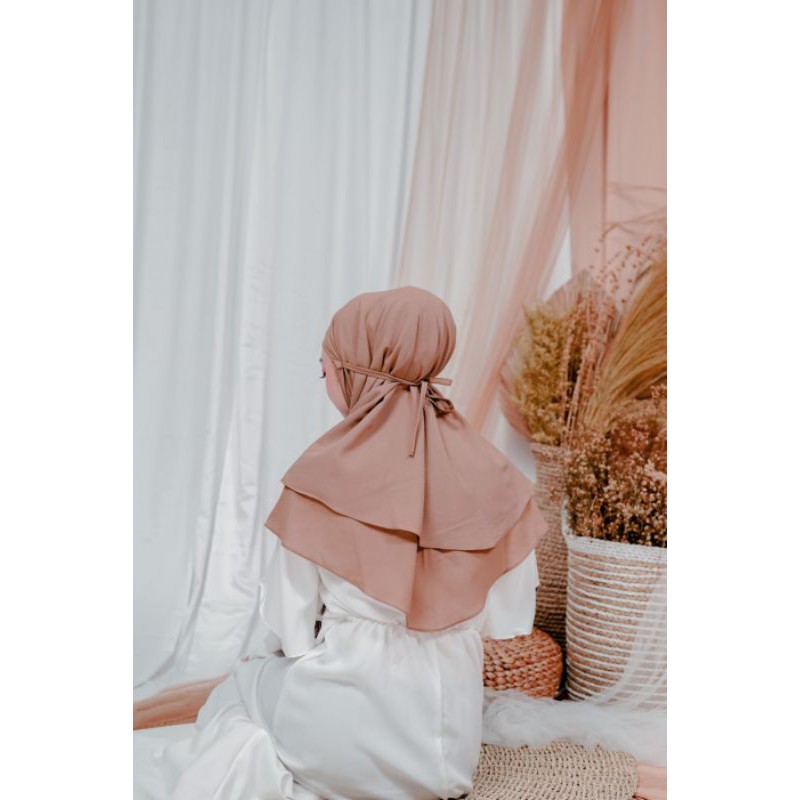 KHIMAR AISHA 2 LAYER /BERGO TALI 2 LAYER