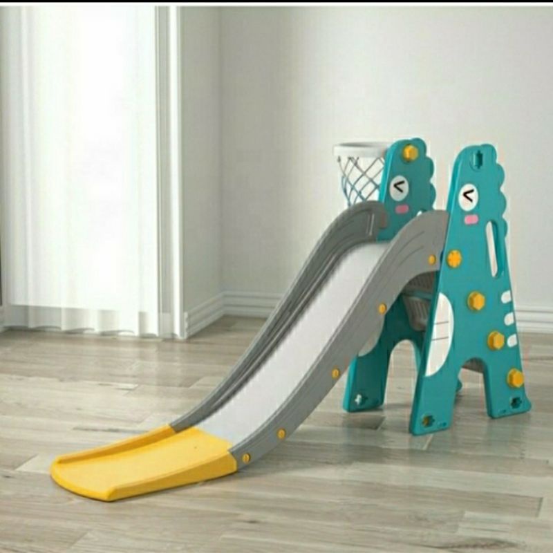 Mainan anak perosotan XL ring basket / seluncuran anak perosotan dino / pesorotan anak tinggi