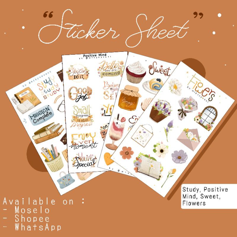 

Sticker Sheet (Decor, Journaling, Bujo)