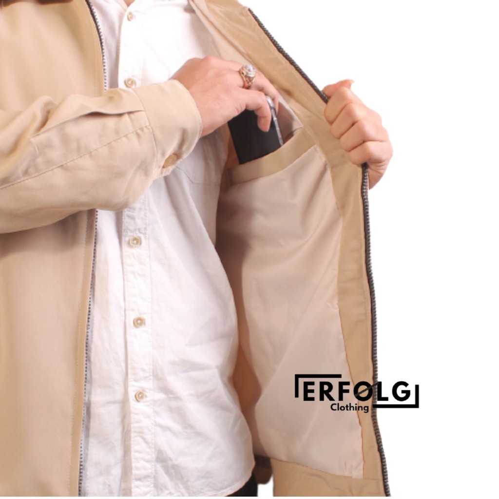 Jasket Seragam Kantor Jaket Formal Santai Semijas Sby Kantor Kerah Polos Warna Cream Slimfit Twis