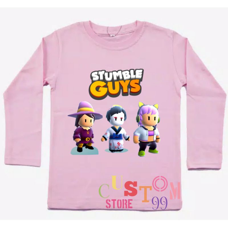 BAJU KAOS ANAK GAME STUMBLE GUYS LENGAN PANJANG TERBARU BAHAN PREMIUM