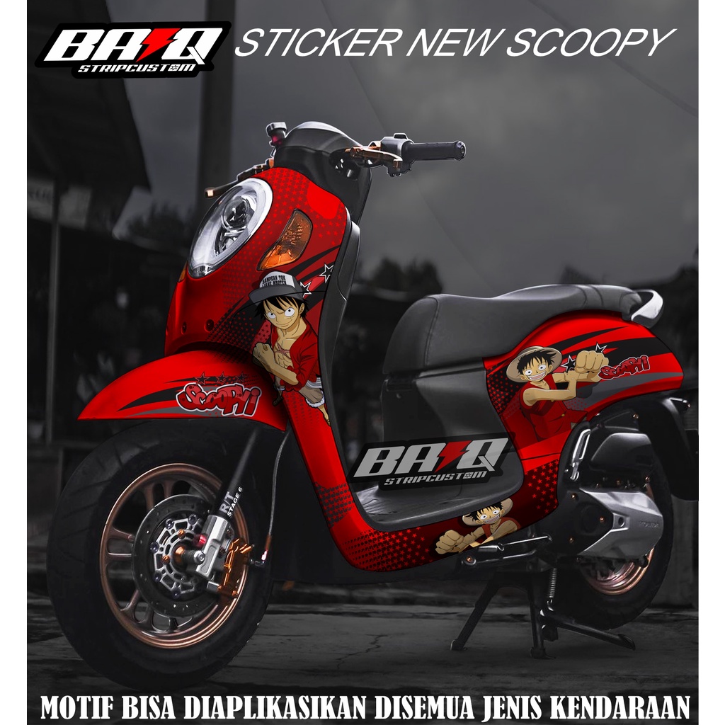 Decal scoopy Decal Scoopy full body Full Blok Decal Scopy Dekal NEW ONE PIECE
