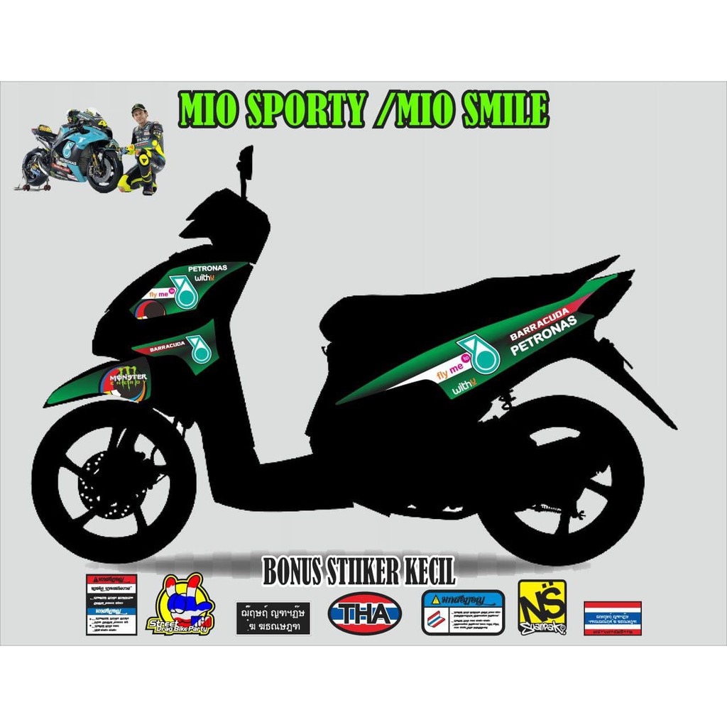 striping stiker decal Mio Sporty Mio smile petronas