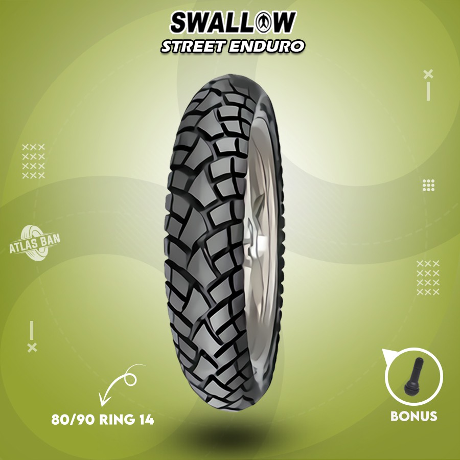 Ban Depan Tubles Motor Matic HONDA BEAT, VARIO SWALLOW STREET ENDURO 80/90 Ring 14 Tubles