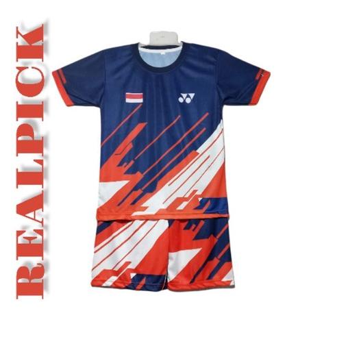 SETELAN BAJU BADMINTON ANAK/BAJU BADMINTON ANAK/BAJU JERSEY VOLY ANAK