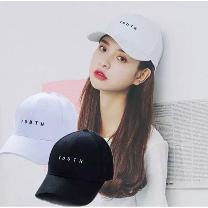 Topi Baseball Youth Hitam Bordir Twill Topi Basebal Pria Wanita Keren