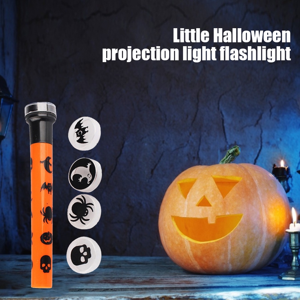 [ DIY Halloween small projection lamp flashlight toy for Kid Halloween festival Gift ]