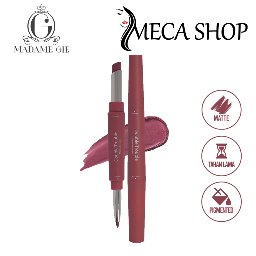 Madame Gie Double Trouble - MakeUp Lipstick Two in One