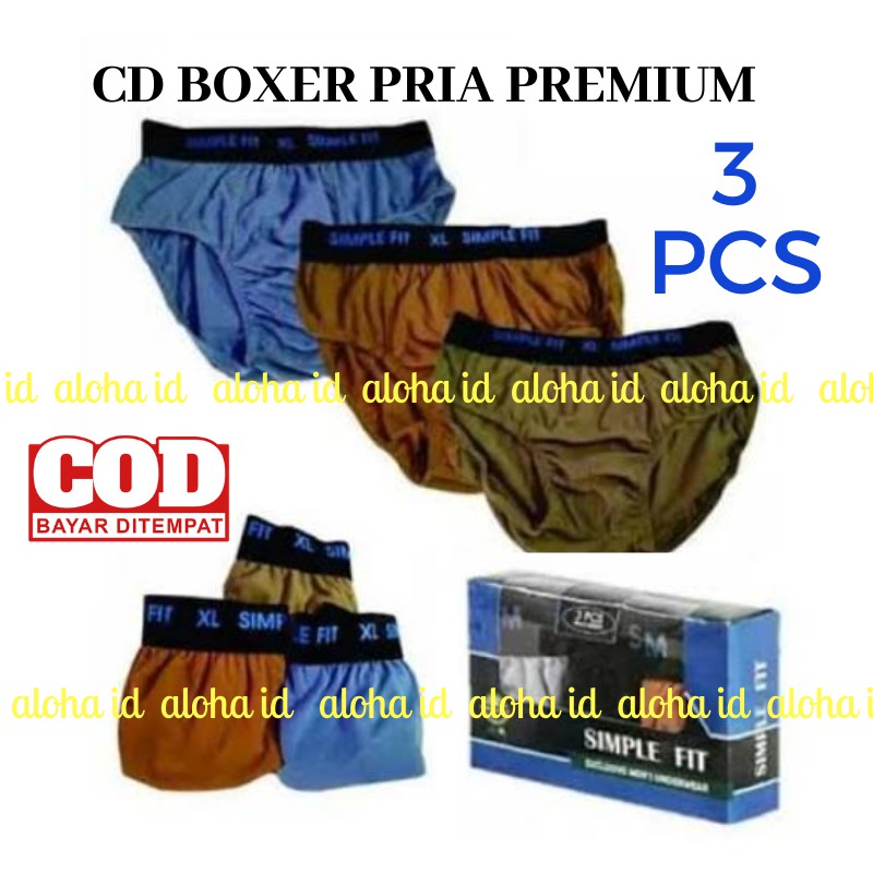 3 PCS  Celana Dalam Pria CD Pria SIMPLE FIT ORIGINAL