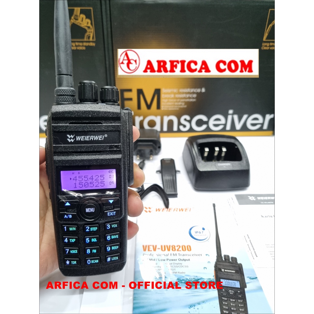 HT WEIERWEI UV 8200 UV8200 DUALBAND - HT WEIRWEI UV 8200 10 WATT ORIGINAL DUALBAND