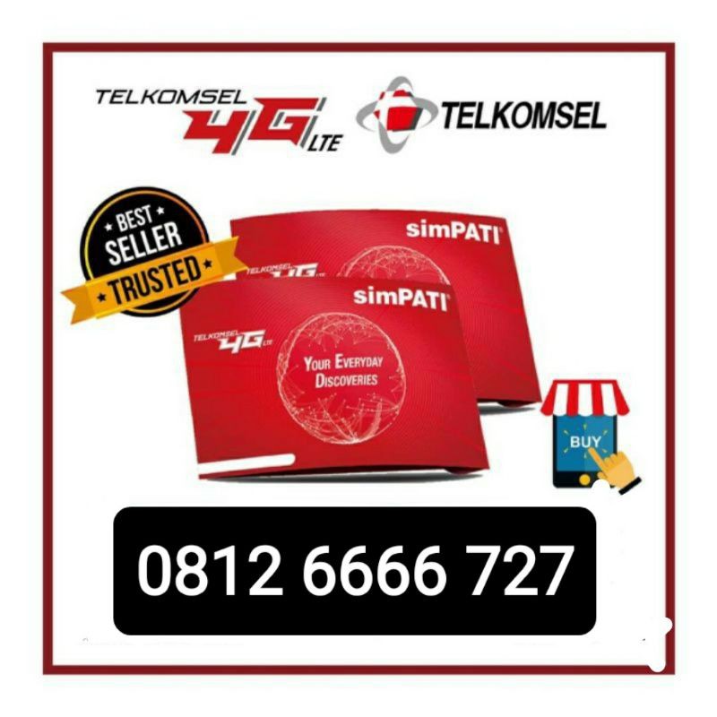 KARTU NOMOR CANTIK SIMPATI 11 DIGIT KWARTED 6666, 727,0812 6666 727