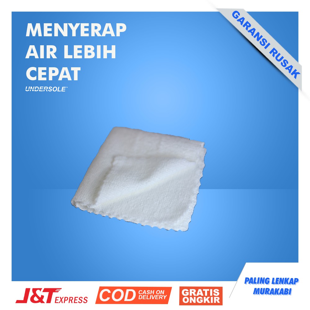 Handuk Lap Microfiber Towl putih Mikrofiber