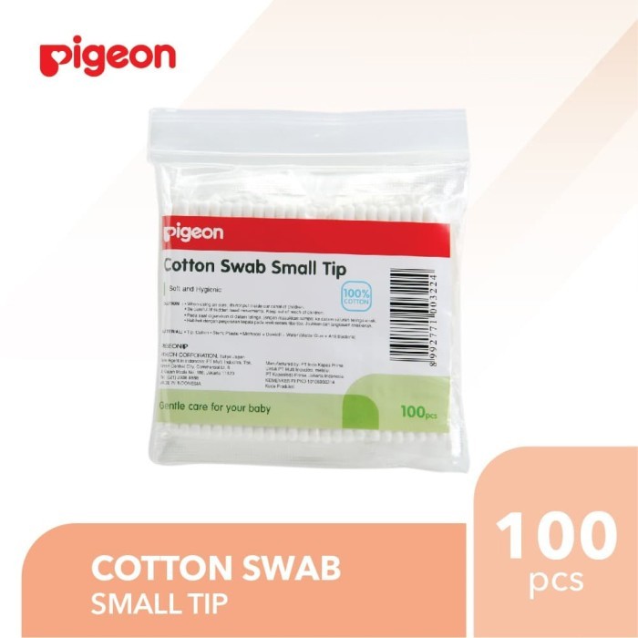 Pigeon Cotton Swab Small Tip Korek Kuping Bayi Pembersih Kuping - 100 Pcs