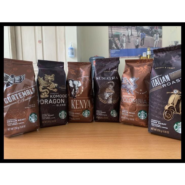 

DISKON TERBATAS !!! STARBUCKS ESPRESSO - WHOLE BEAN DARK ROAST 250GR BIJI KOPI COFFEE TERLARIS