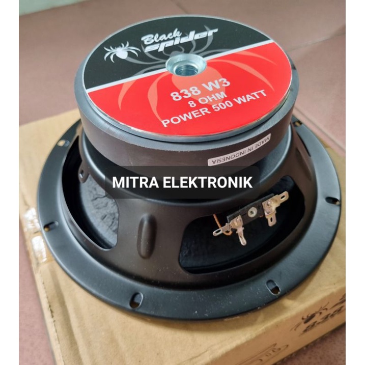 Speaker Middle 8 inch Blackspider 8 inch Black spider 838 W3 midle 8 inch