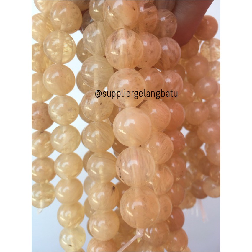 natural batu CITRINE kuning 14mm kristal yellow citrin media kesehatan supplier aksesoris kerajinan