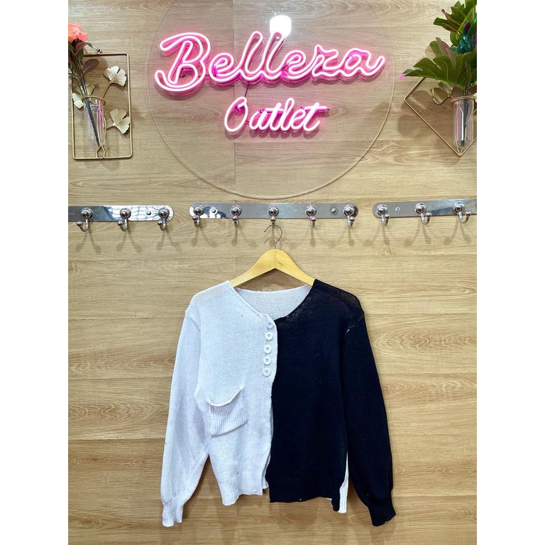 Belleza outlet baju rajut Cardigan rajut atasan wanita elery knite Cardy