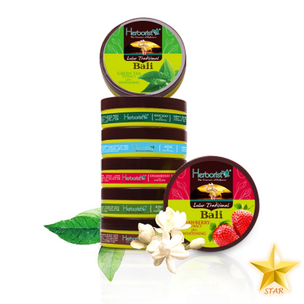 Herborist Lulur Tradisional Brightening Body Scrub Bali 100 gr / 200 gr