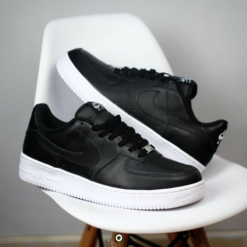 Air force 1 low black black white nike original