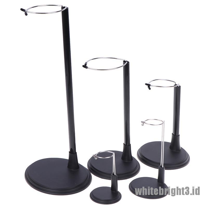 (white3) Stand Holder Boneka Bahan Metal Adjustable