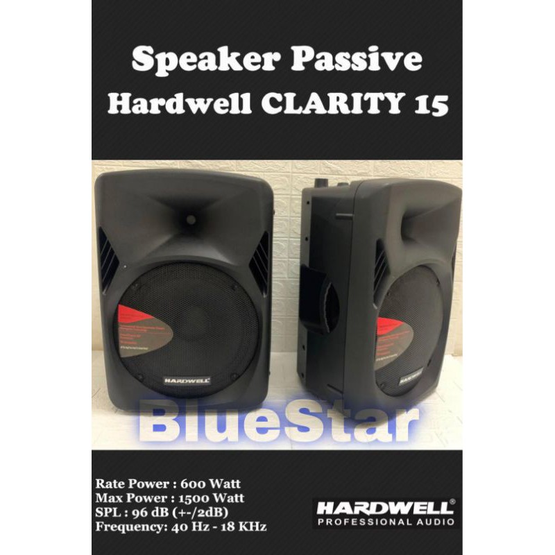 Speaker Pasif Hardwell CLARITY 15 Original Passive 15 inch