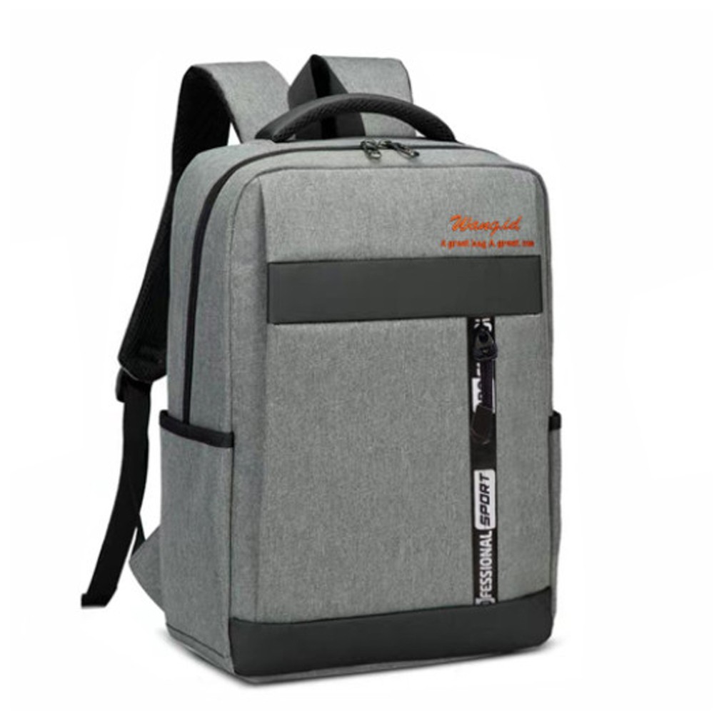 SHOPEE 6.6 SUPER SALE!! Fashion Pria Tas Ransel Model Import S-2021 Tas Punggung Kerja dan Sekolah Formal Termurah#Grey