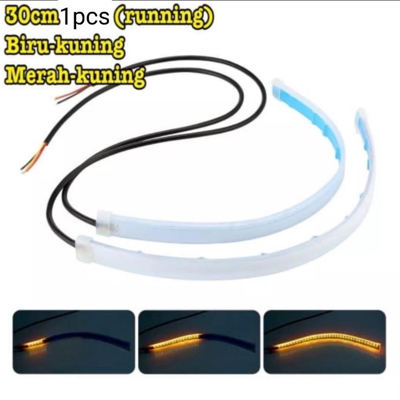 LAMPU ALIS RUNNING 2 MODE Lampu Alis LED Motor dan Mobil lampu alis variasi