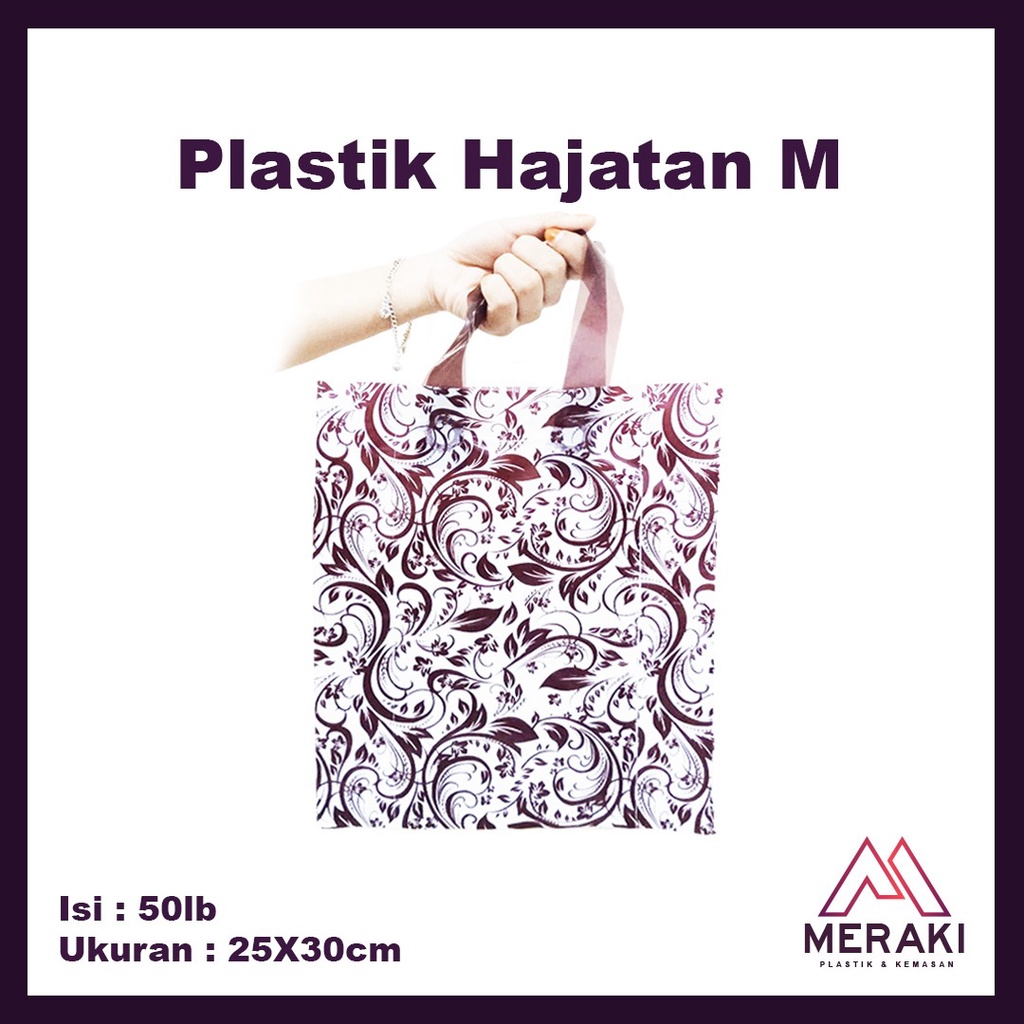 

Plastik Hajatan Pesta Corak Kresek M 25x30 goodie bag