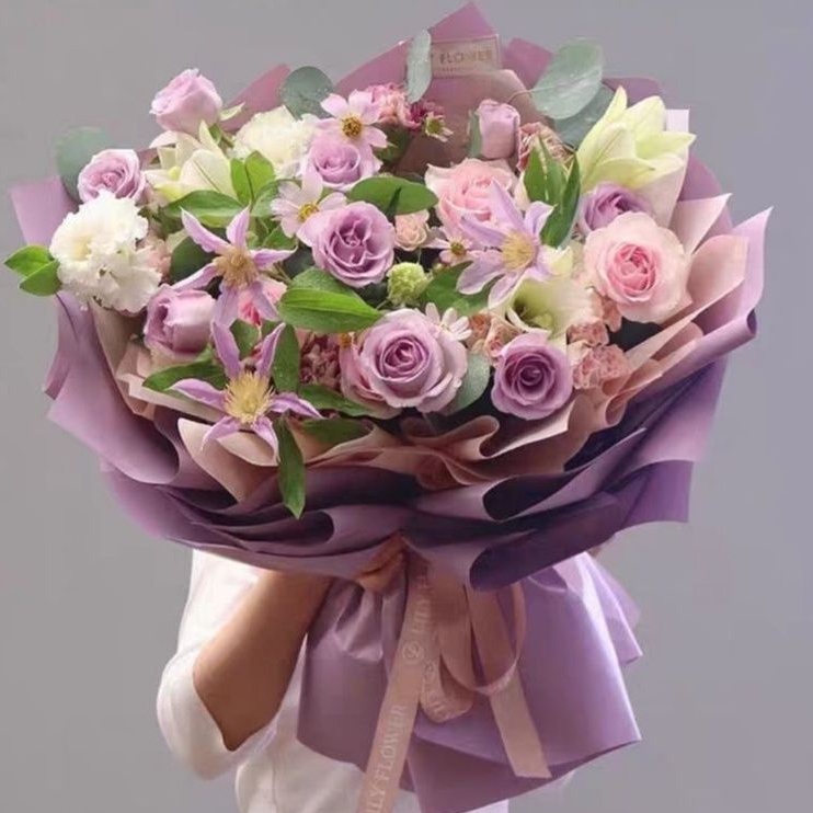 [TERMURAH!!] BICOLOR 2/2 Flower Wrapping Paper  / Kertas Cellophane / Kertas Bunga / Kertas Kado