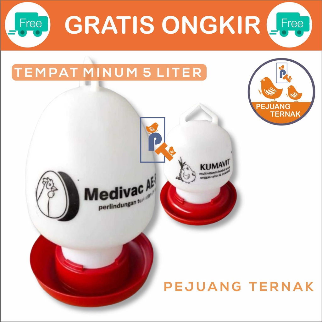 TEMPAT MINUM AYAM 5 LITER MEDION