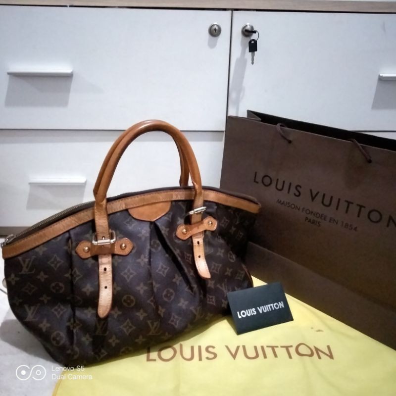 Preloved tas LV Tivoli no seri 34*28 kulit matang