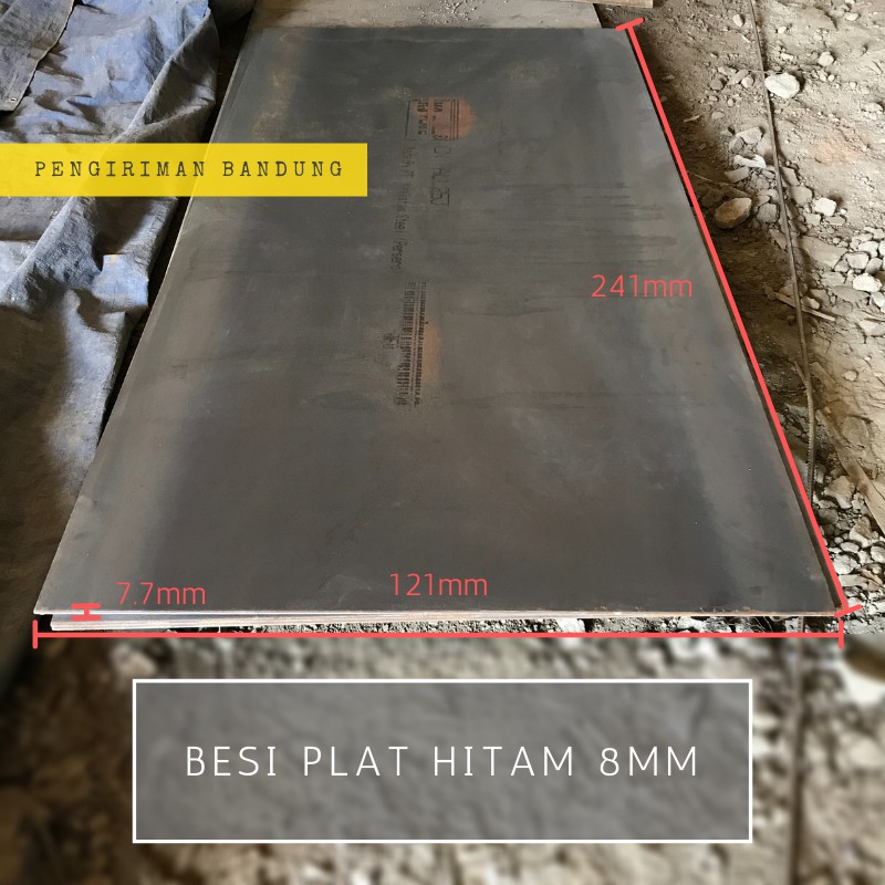 Besi Plat Hitam 8mm