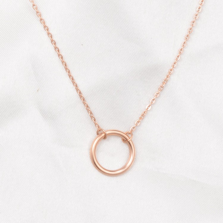 [New] Kalung fashion aksesoris titanium mini korea hadiah wanita cewek 316L anti karat KK094 simple