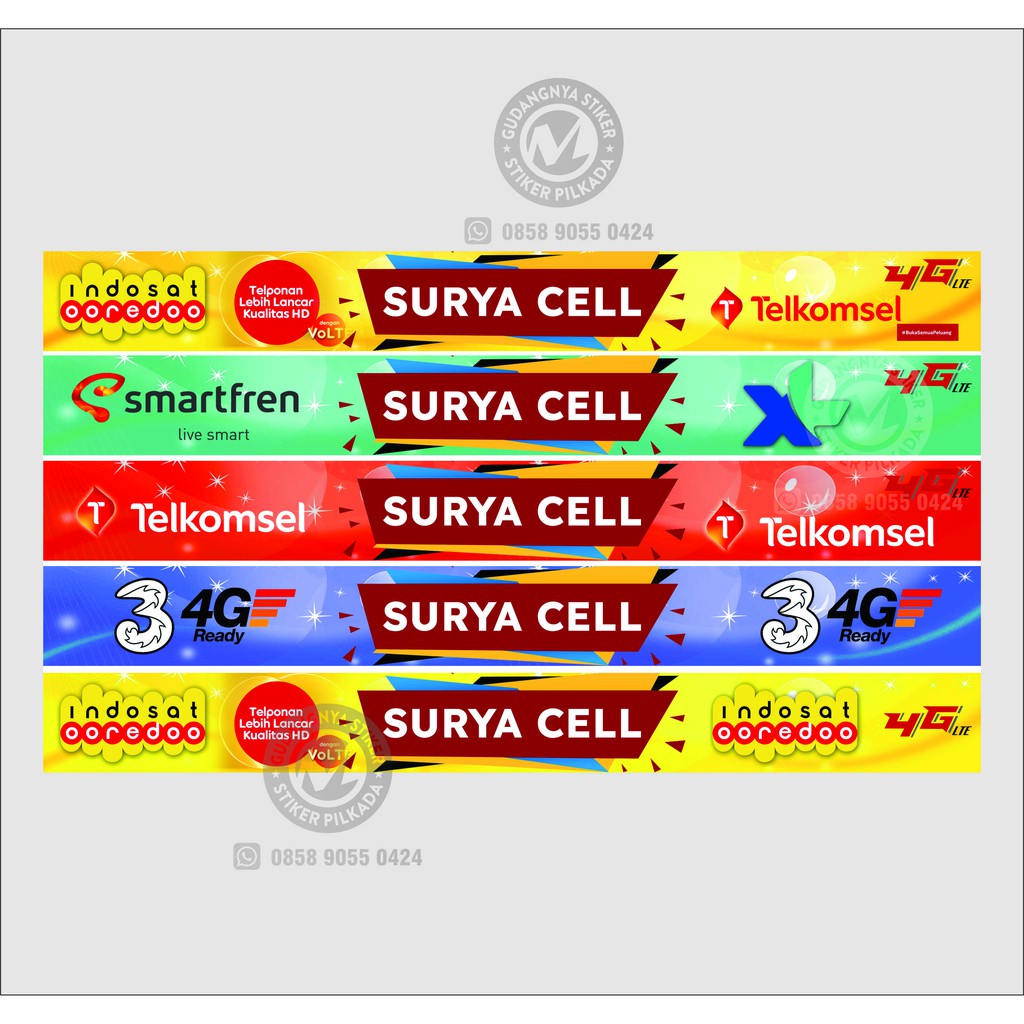 

STIKER VINYL LIST ETALASE KONTER PULSA (CUSTOM NAMA, DIJUAL SATUAN)