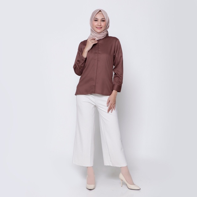 Daily BASIC kemeja wanita mocca