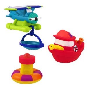 Sassy Baby Rescue Vehicle Set Bath Time Toys Mainan Mandi