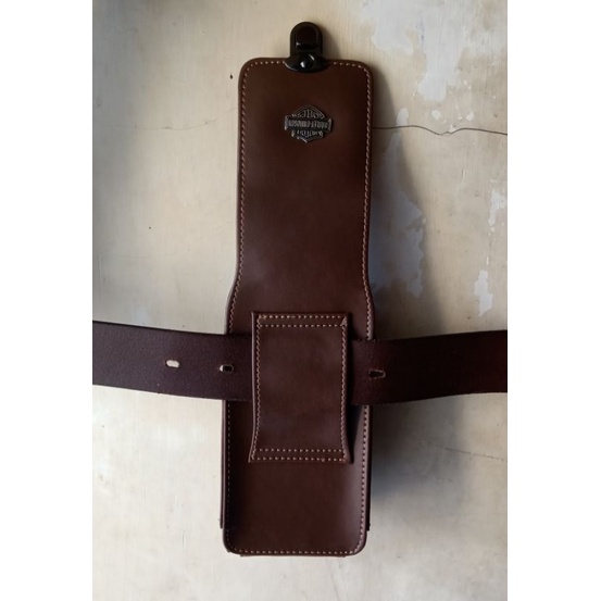 Dompet Pinggang Sarung Tempat Hp Kulit Pria 1 &amp; 2 Slot COD Bayar ditempat