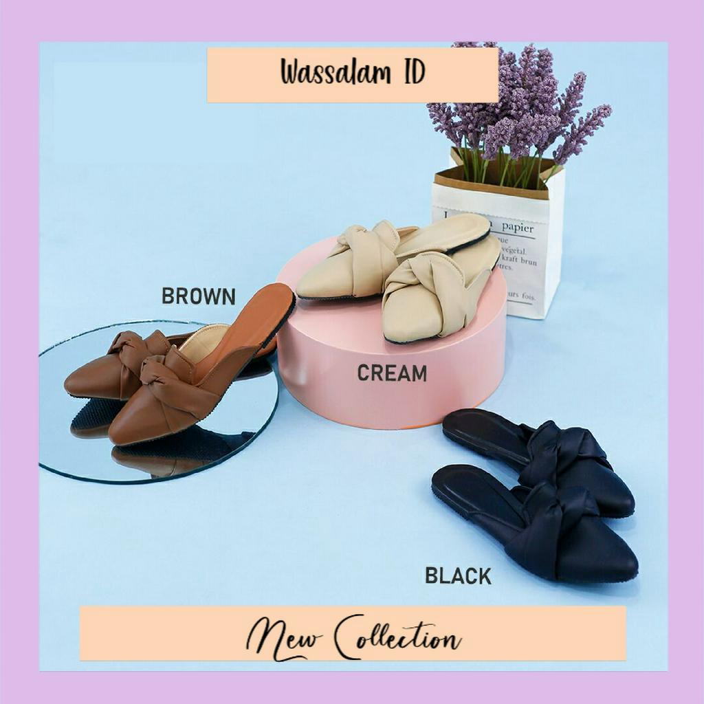SEPATU WANITA // SEPATU FLAT WANITA  // SEPATU MULES // LAUDRIA MULES