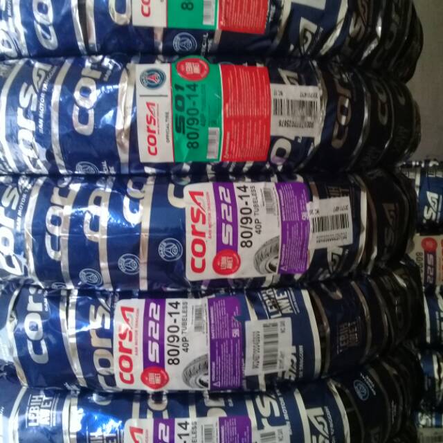 BAN LUAR TUBLES CORSA 80/90-14 / BAN LUAR CORSA 80/90-14