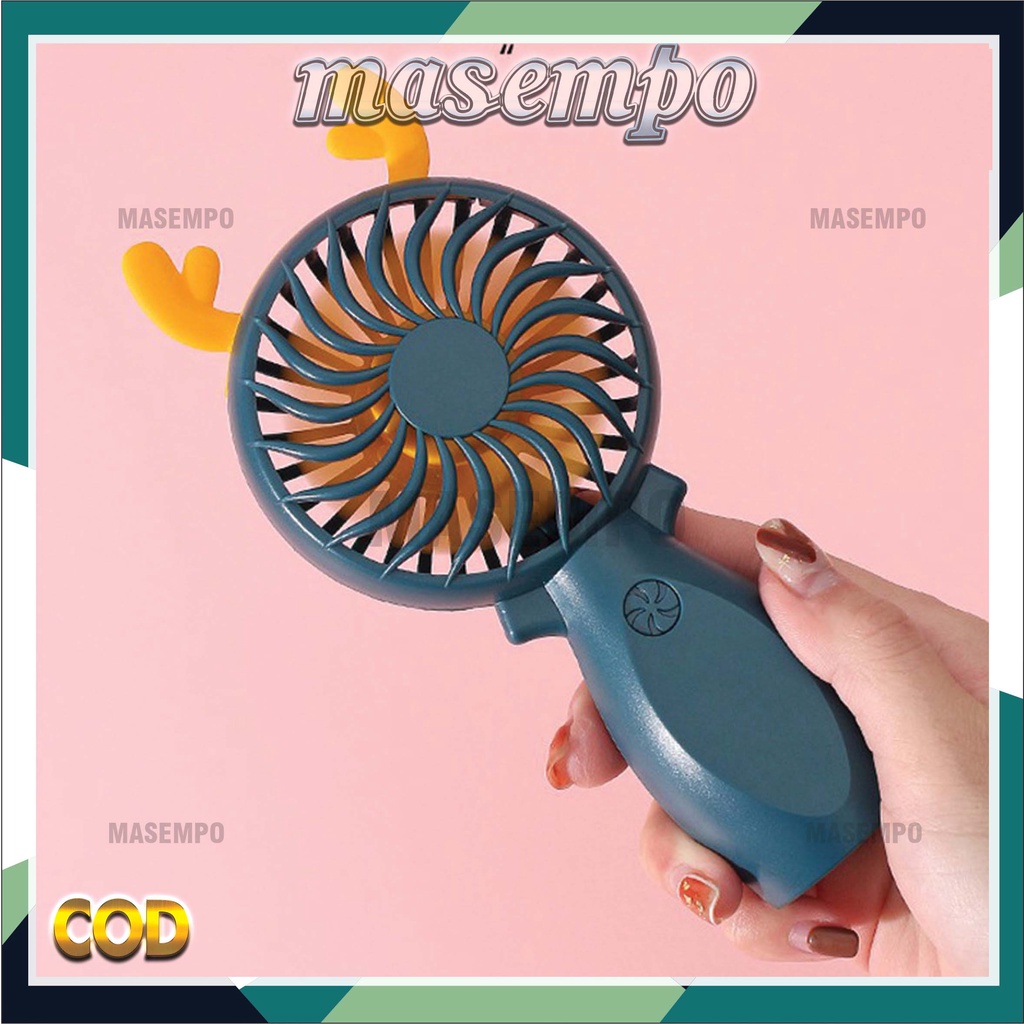 kipas angin portable baterai mini karakter MASEMPO MAZEMPO