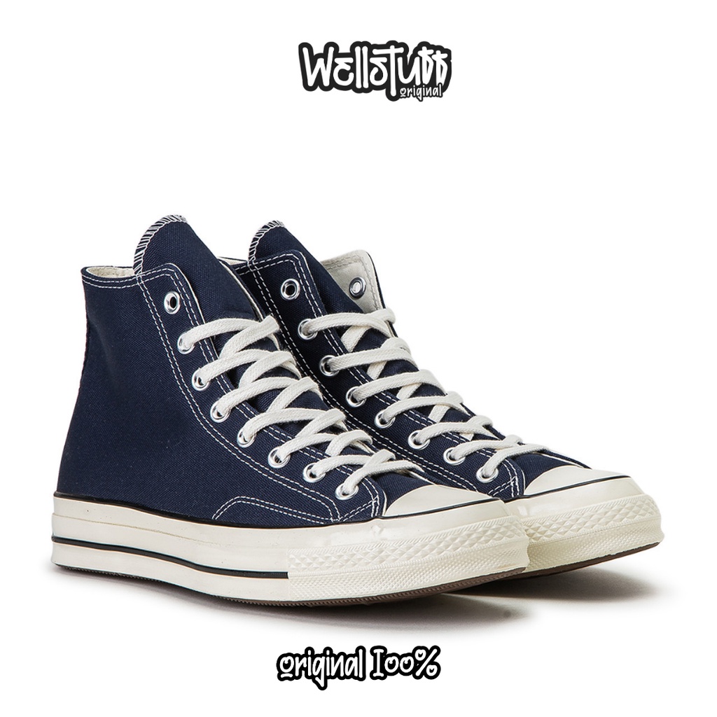 SEPATU CONVERSE 70S HI OBSIDIAN BLUE EGRET ORIGINAL 100%