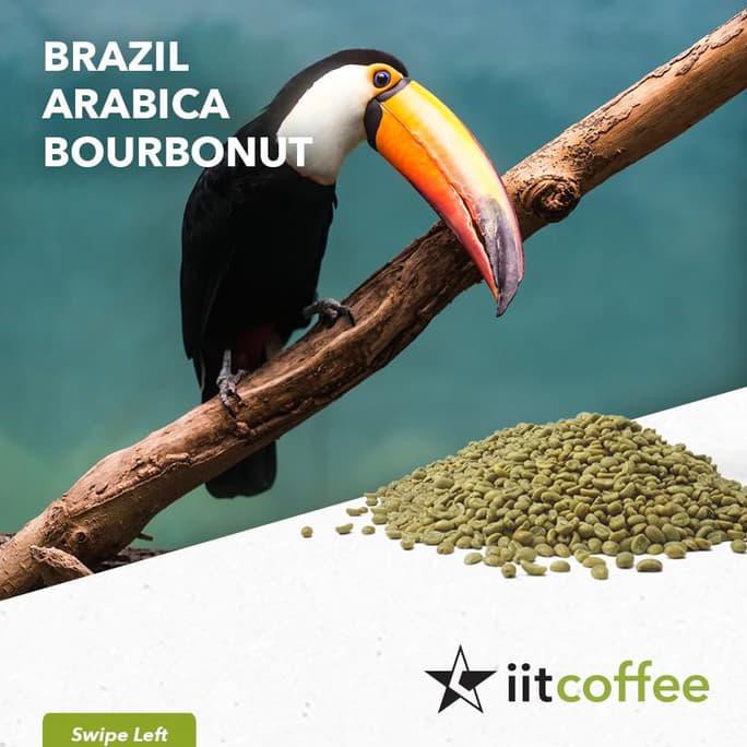 

Kopi- Arabica Green Beans - Brazil Bourbonut Natural 1 Kg -Biji-Kopi.