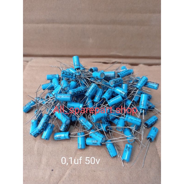 Elco 0,1uf 50v
