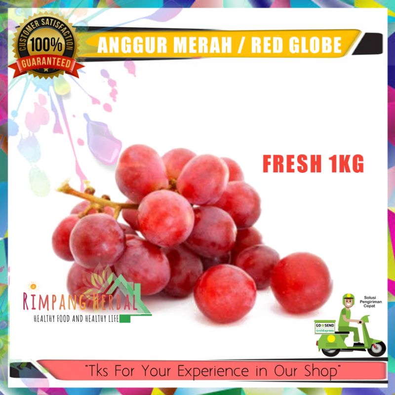 

Anggur merah 1kg | Buah segar | Termurah