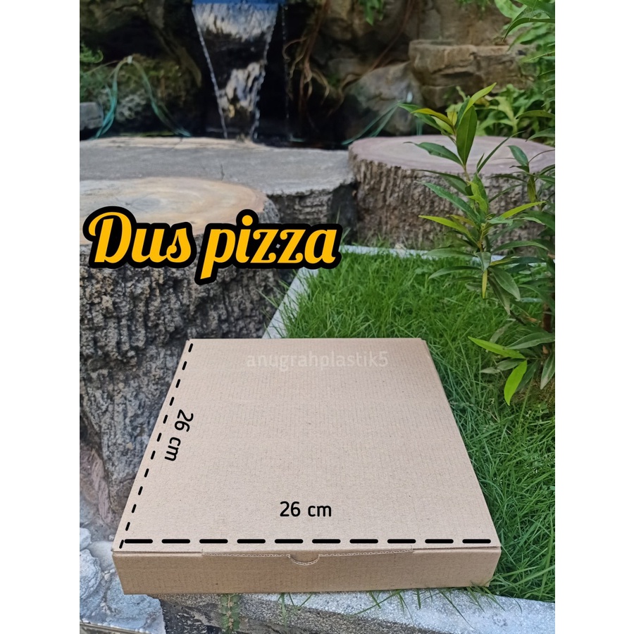 

Box Kraft Pizza Polos uk 26 x 26/ dus coklat pizza PER PACK