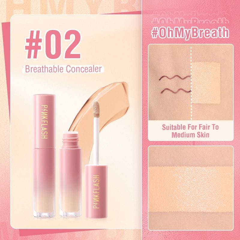 `ღ´ PHINKL `ღ´ pinkflash concealer menutupi noda bekas jerawat full coverage