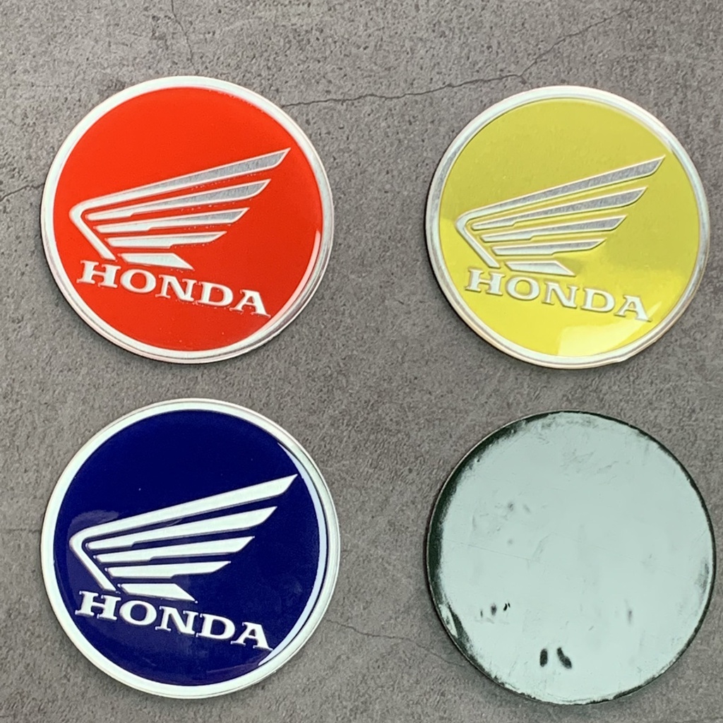 2pcs Stiker Emblem Logo Honda Bahan ABS Untuk Dekorasi Motor