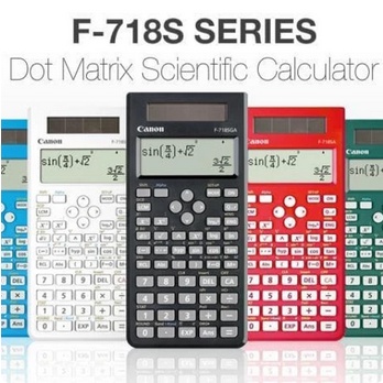 

calculator canon F-718S series